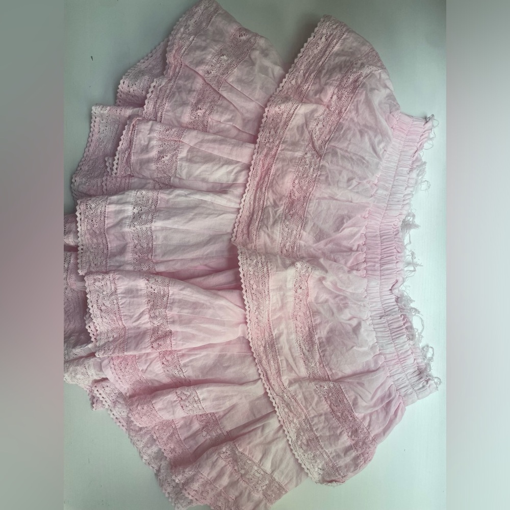 LoveShackFancy Pink skirt Petite